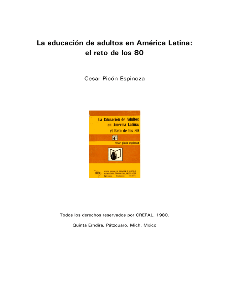 La Educaci N De Adultos En Am Rica Latina El Reto De Los