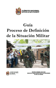 Guía Proceso de Definición de la Situación Militar