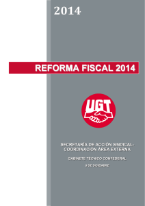 reforma fiscal 2014 - Unión General de Trabajadores