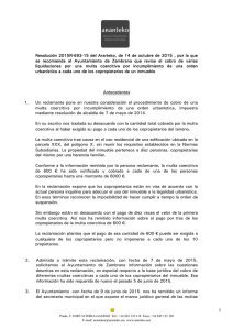 Resolución 2015R-693-15 del Ararteko, de 14 de octubre de 2015