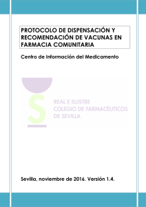 protocolo de dispensación y recomendación de vacunas en