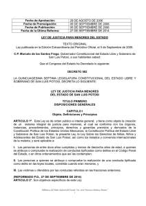 Fecha de Aprobación - Poder Judicial del Estado de San Luis Potosí