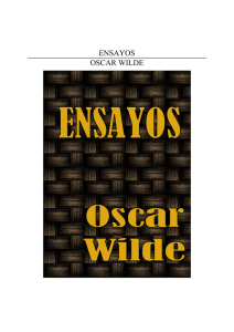 Wilde Oscar Ensayos - Colegio de Bachilleres