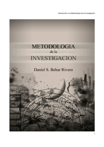 Libro metodologia investigacion - Colegio de Trabajo Social de