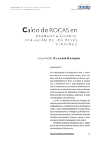 Caído de ROCAS en - Revista Elementos, Ciencia y Cultura