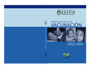 Normas Nacionales de Vacunación - Sociedad Argentina de Pediatria