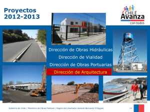 Proyectos 2012-2013 - Ministerio de Obras Públicas