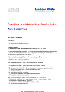 Capitalismo y subdesarrollo en América Latina