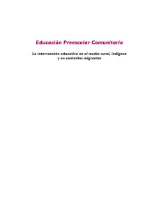 Educación Preescolar Comunitaria - Consejo Nacional de Fomento