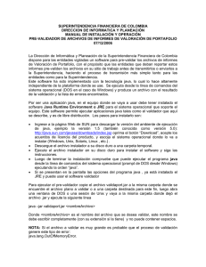 Manual de Operación - Superintendencia Financiera de Colombia