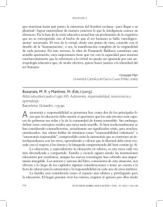 Buxarrais, MR y Martínez, M. (Eds.) (2015). Retos educativos para el