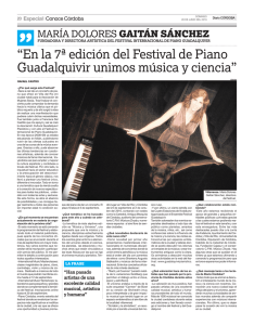 En la 7ª edición del Festival de Piano Guadalquivir unimos música y