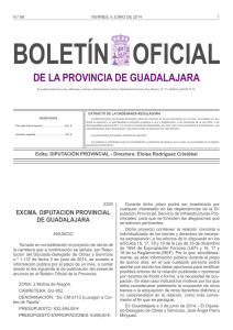 num. 68 viernes 6 junio 2014 - Boletín Oficial de Guadalajara