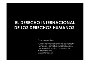 EL DERECHO INTERNACIONAL DE LOS DERECHOS HUMANOS.