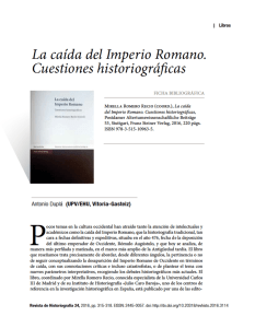 La caída del Imperio Romano: cuestiones historiográficas [book