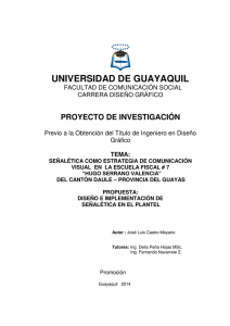 SEÑALETICA - Repositorio Universidad de Guayaquil