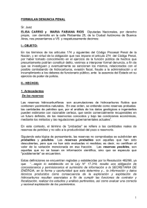 Texto de la denuncia penal contra Repsol YPF hecha por