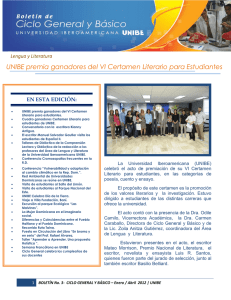 Boletín Ciclo General y Básico 2012-2