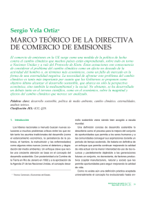 marco teórico de la directiva de comercio de emisiones