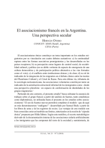 El asociacionismo francés en la Argentina. Una perspectiva secular