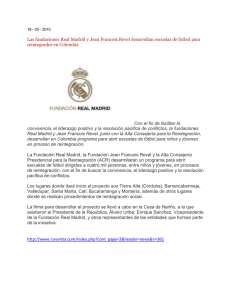 Las fundaciones Real Madrid y Jean Francois Revel desarrollan