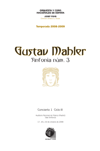 Concierto 1, Ciclo III, 2008-2009 - Orquesta y Coro Nacionales de