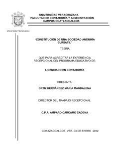 constitución de una sociedad anónima