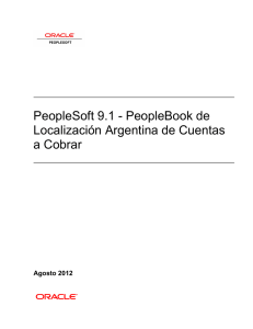 PeopleSoft 9.1 - PeopleBook de Localización Argentina de Cuentas