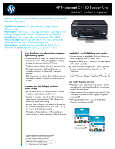 HP Photosmart C4480 Todo-en-Uno