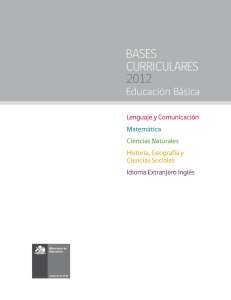 Bases curriculares 2012