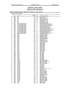 quinta seccion banco de mexico - Colegio de Contadores Públicos