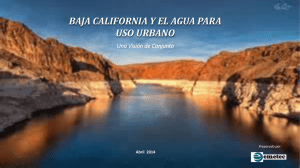 baja california y el agua para uso urbano