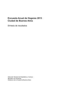 Encuesta Anual de Hogares 2013 Ciudad de Buenos Aires