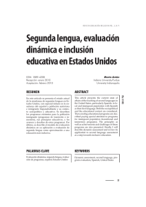 Segunda lengua, evaluación dinámica e inclusión educativa en