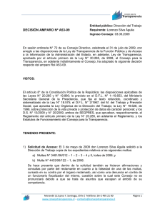 DECISIÓN AMPARO Nº A50-09