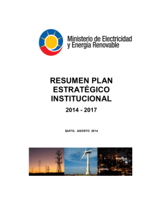 resumen plan estratégico institucional 2014