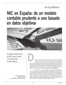 NIC en España: de un modelo contable