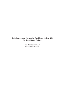 Relaciones entre Portugal y Castilla en el siglo XV. La situación de