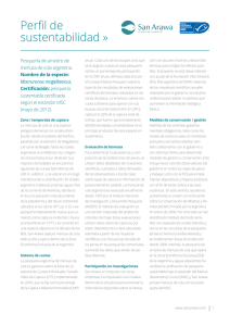 Perfil de sustentabilidad: merluza de cola argentina