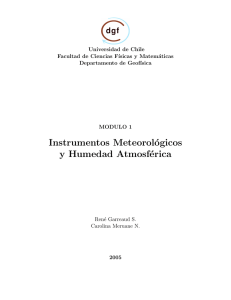 Instrumentos Meteorológicos y Humedad Atmosférica
