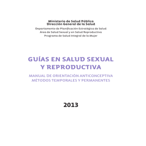 guías en salud sexual y reproductiva 2013