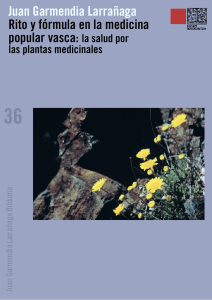 Rituales y plantas en la medicina popular vasca. IN: Rituales y