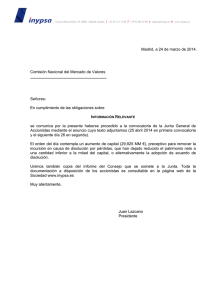 Madrid, a 24 de marzo de 2014. Comisión