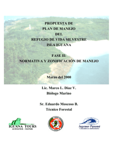 2 Objetivos del Refugio de Vida Silvestre Isla Iguana