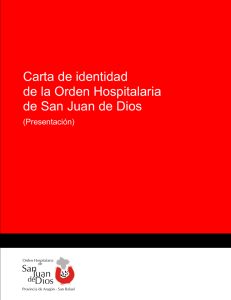 Carta de identidad de la Orden Hospitalaria de San Juan de Dios
