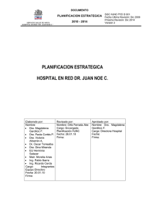 planificacion estrategica hospital en red dr. juan noe c.
