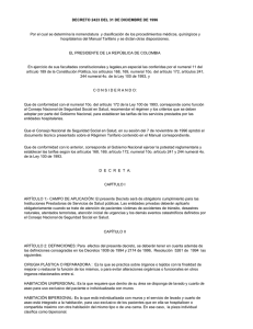 Decreto 2423 de 1996 - Instituto Nacional de Salud