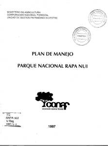 PLAN DE MANEJO PARQUE NACIONAL RAPA NUI Tc^p