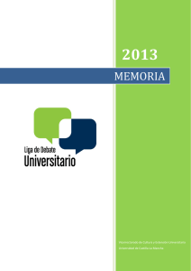 Memoria 2013 - Universidad de Castilla