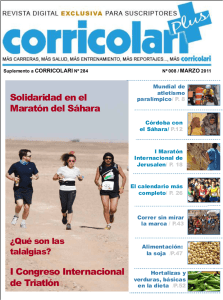 Solidaridad en el Maratón del Sáhara I Congreso Internacional de